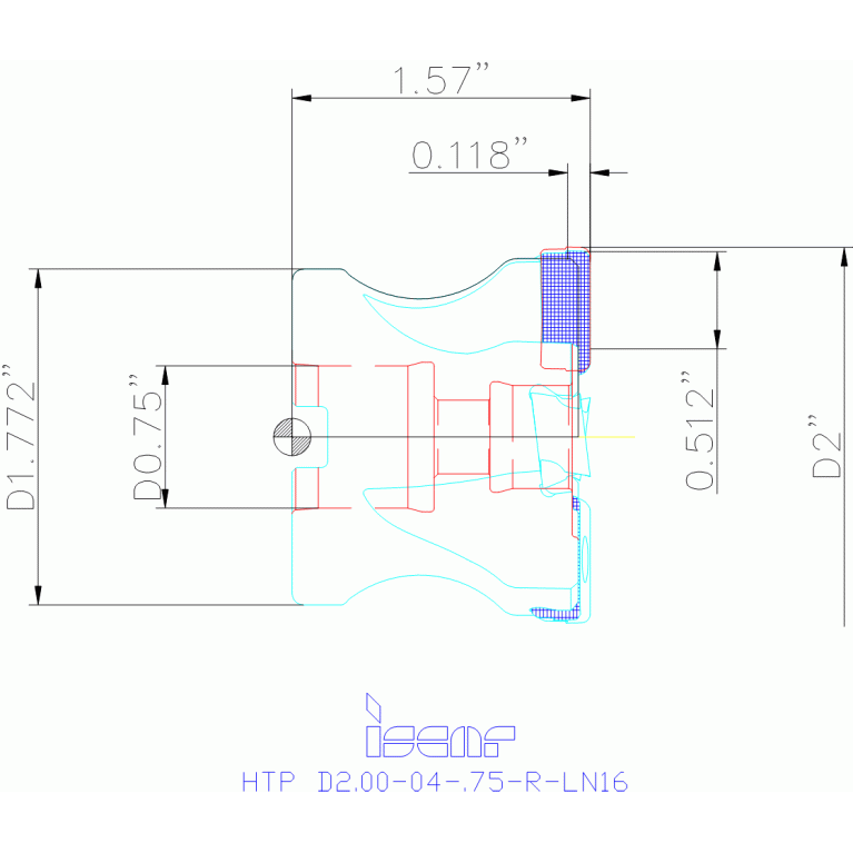 HTP D2.00-04-.75-R-LN16