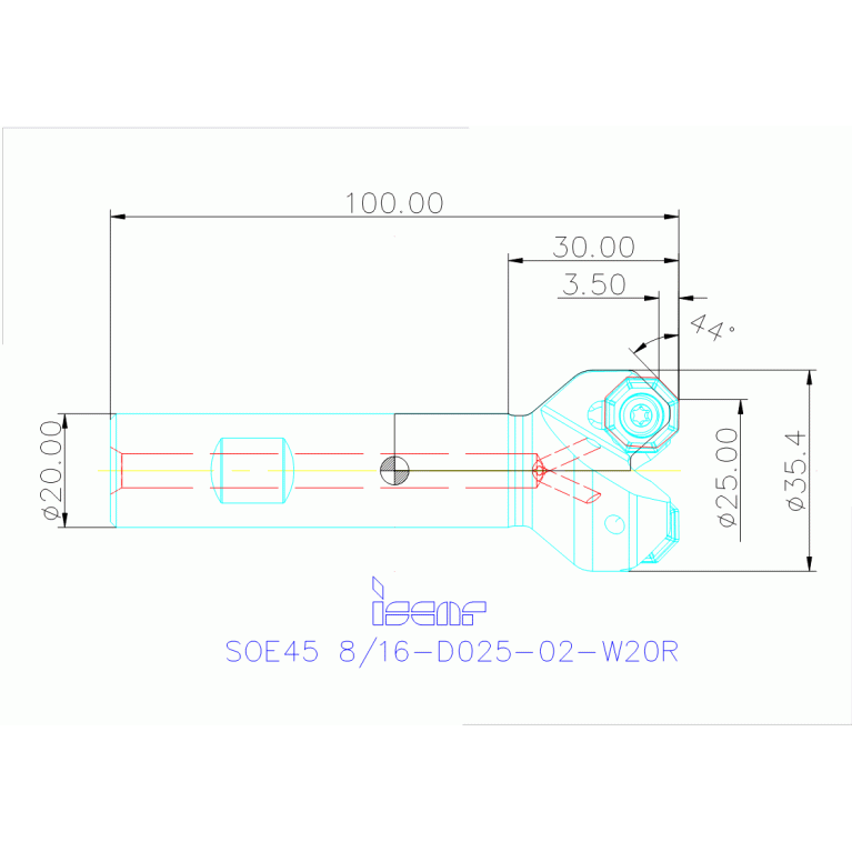 SOE45 8/16-D025-02-W20R