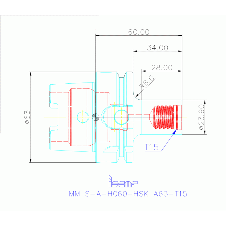 MM S-A-H060-HSK A63-T15