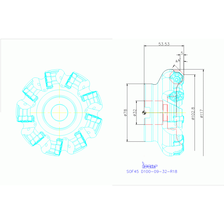 SOF45 D100-09-32-R18