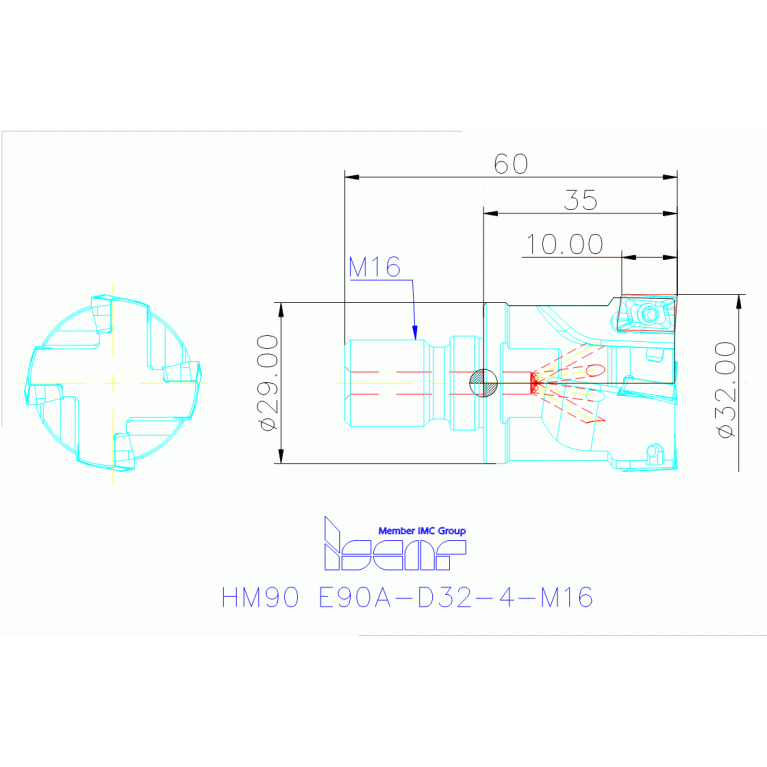 HM90 E90A-D32-4-M16