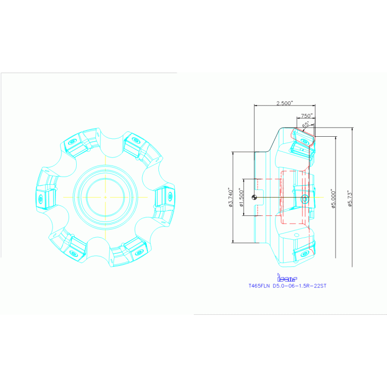 T465FLN D5.0-06-1.5R-22ST