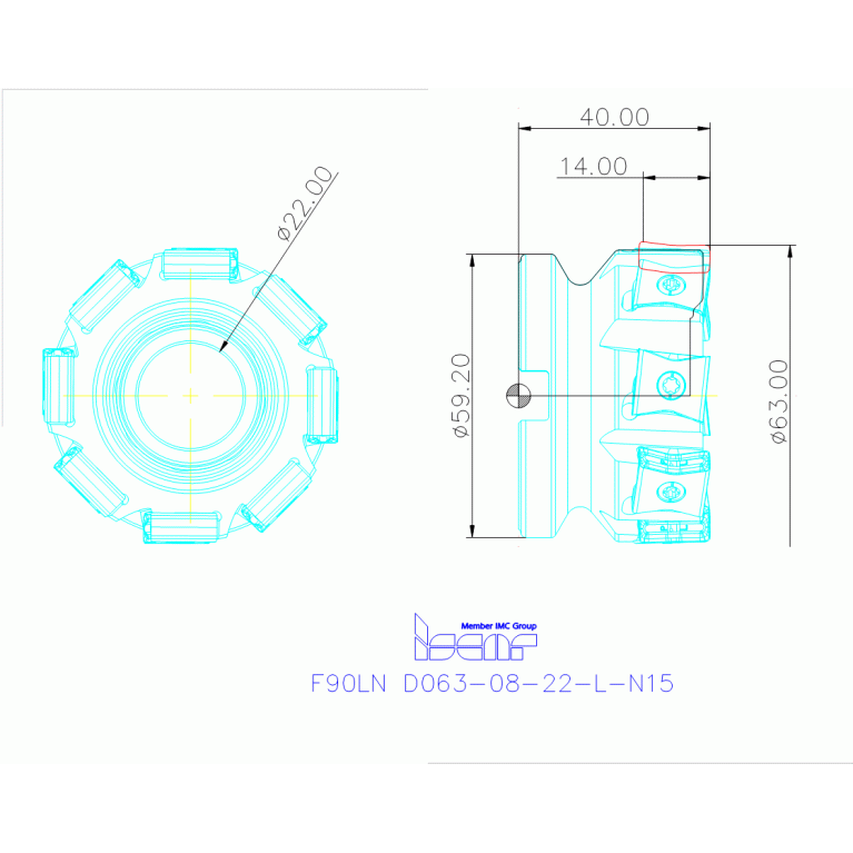F90LN D063-08-22-L-N15