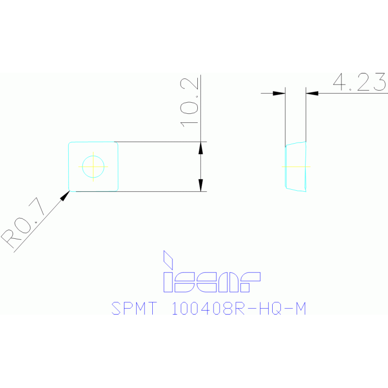 SPMT 100408R-HQ-M IC810
