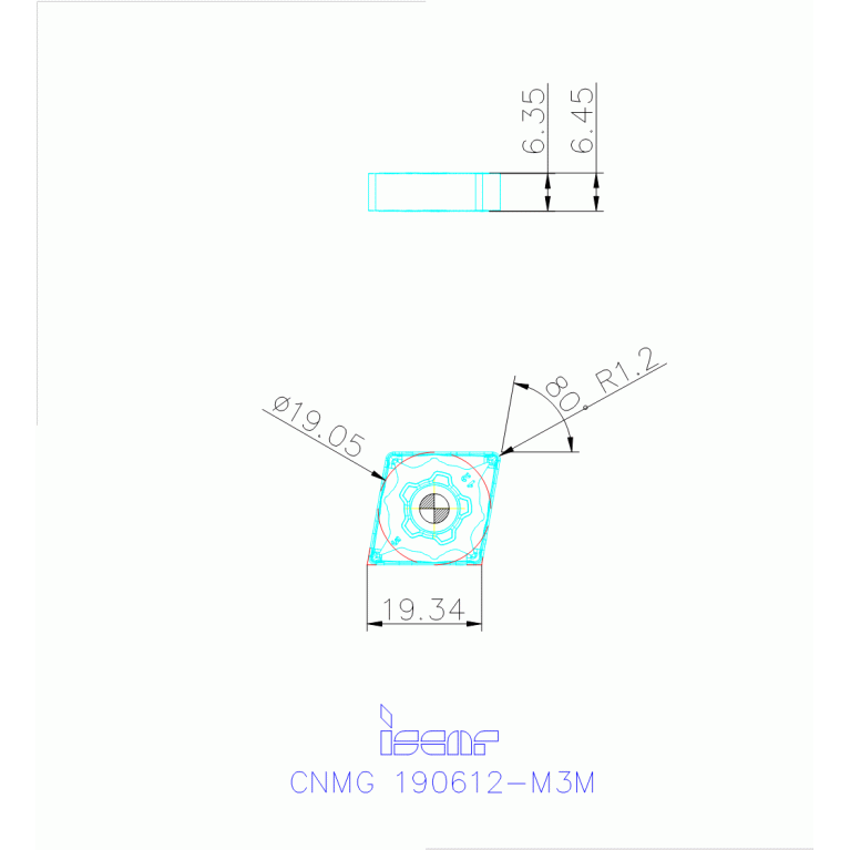 CNMG 190612-M3M IC6015