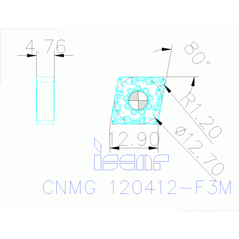 CNMG 120412-F3M IC830