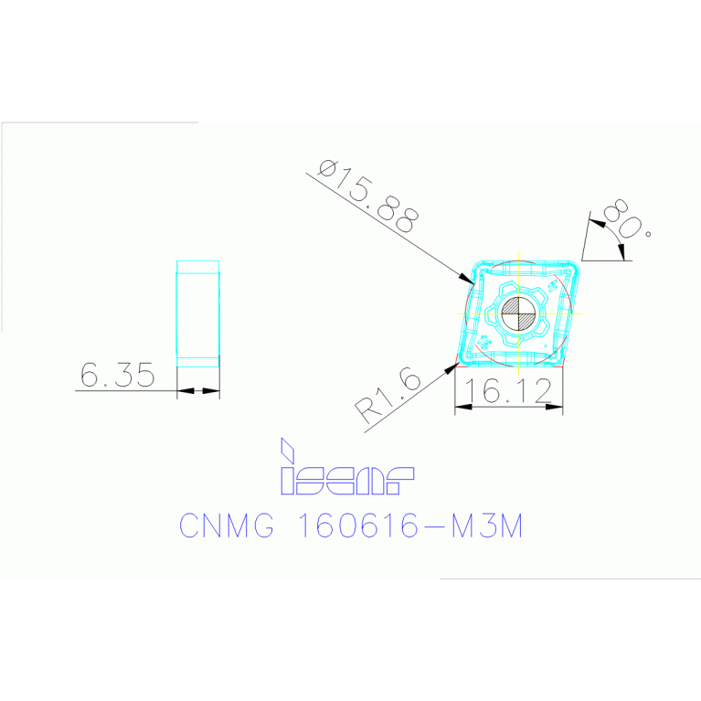 CNMG 160616-M3M IC830