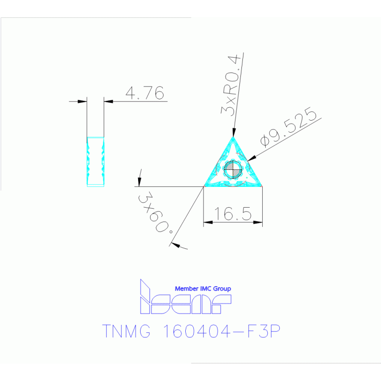 TNMG 160404-F3P IC830