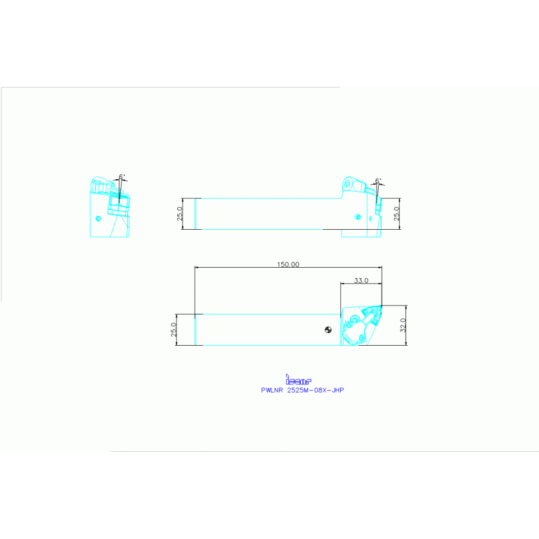 PWLNR 2525M-08X-JHP