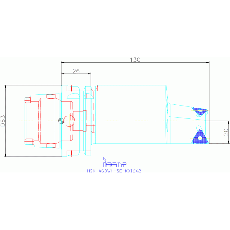 HSK A63WH-SE-KX16X2