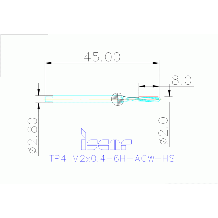 TP4 M2X0.4-6H-ACW-HS