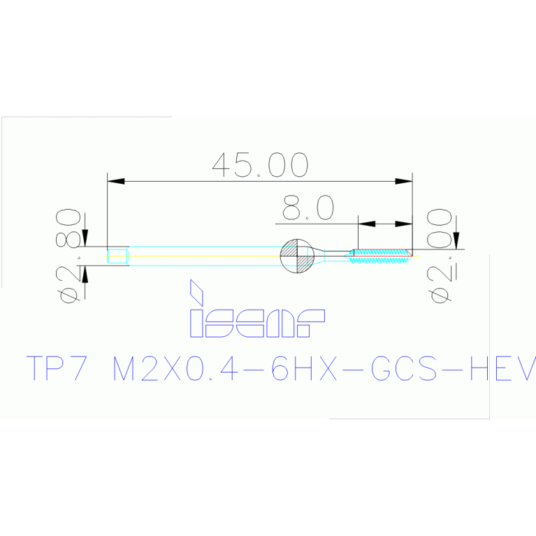 TP7 M2X0.4-6HX-GCS-HEV