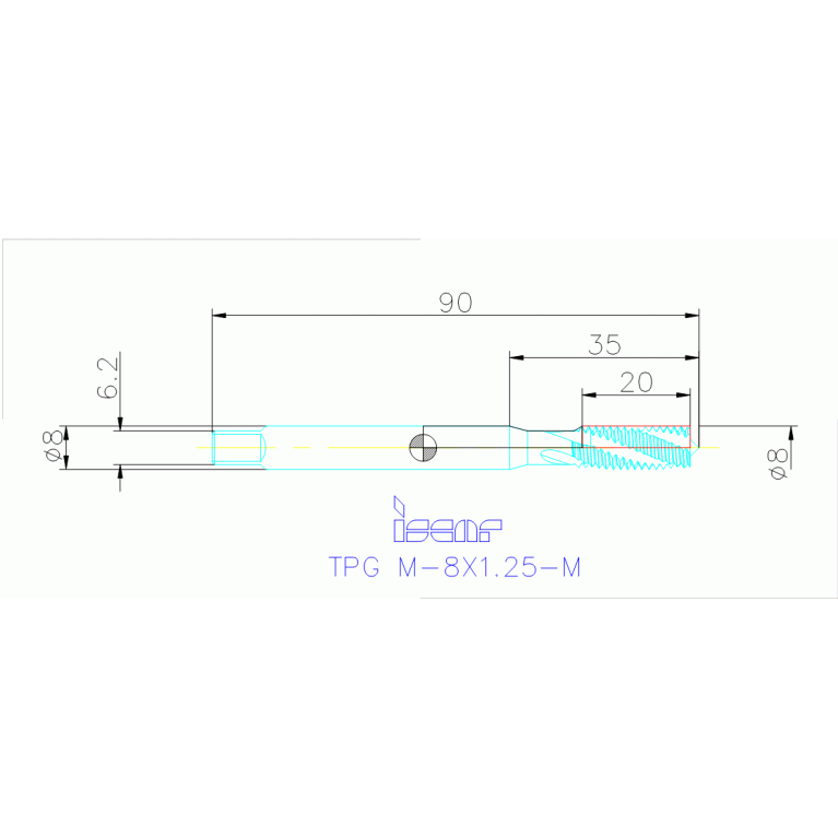 TPG M-8X1.25-M HEST