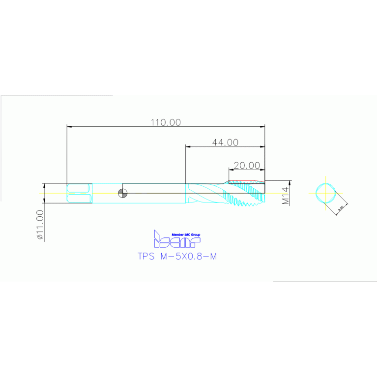 TPS M-14X2.0-M HETI