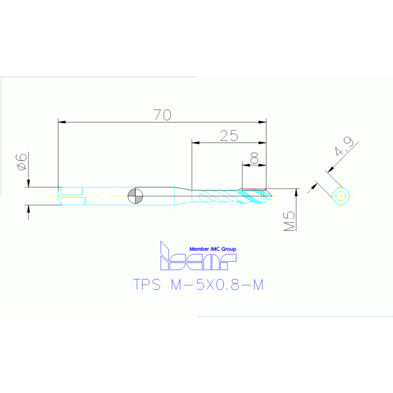 TPS M-5X0.8-M HEST