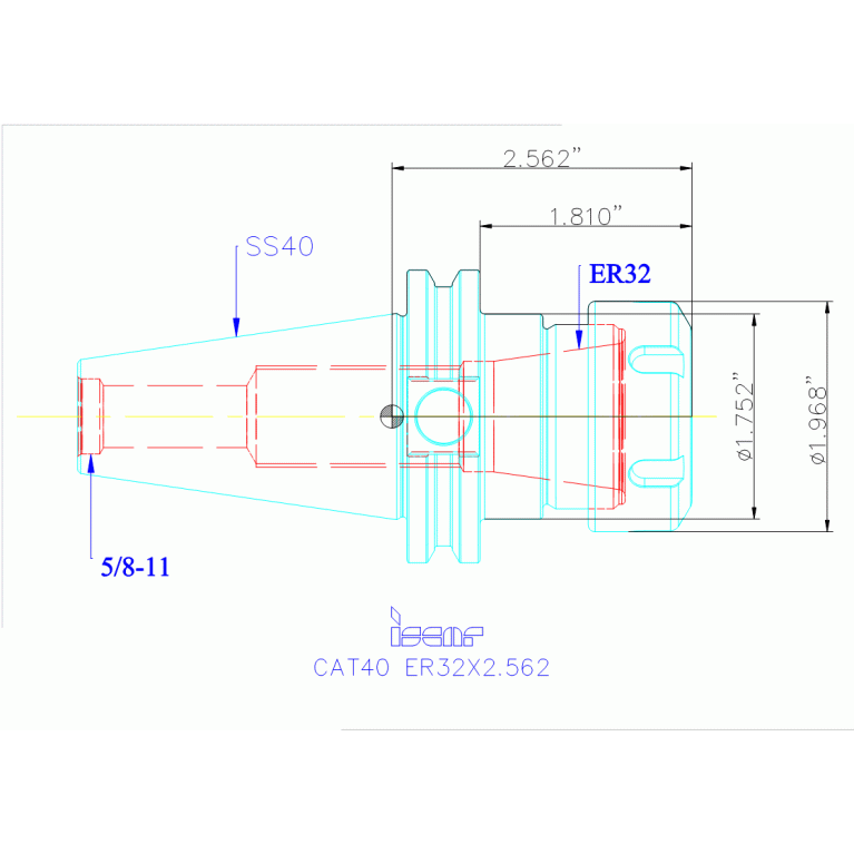 CAT40 ER32X2.562