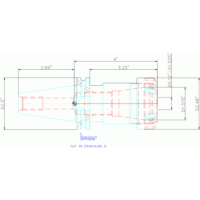 CAT40 ER40X4.000 B