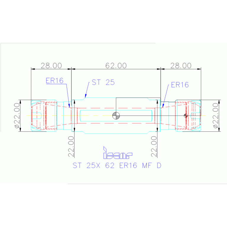 ST 25X 62 ER16 MF D