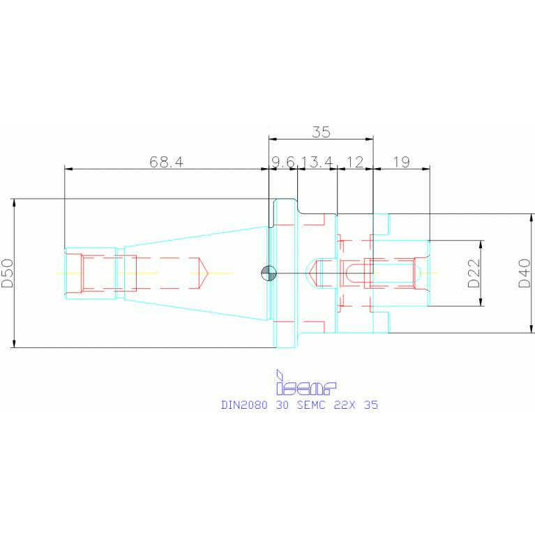 DIN2080 30 SEMC 22X 35