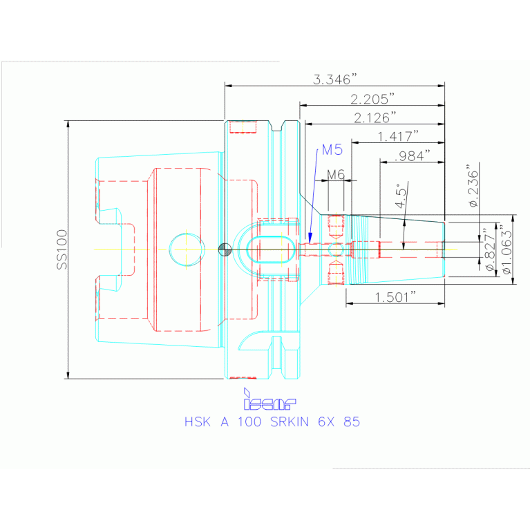 HSK A100 SRKIN6X85