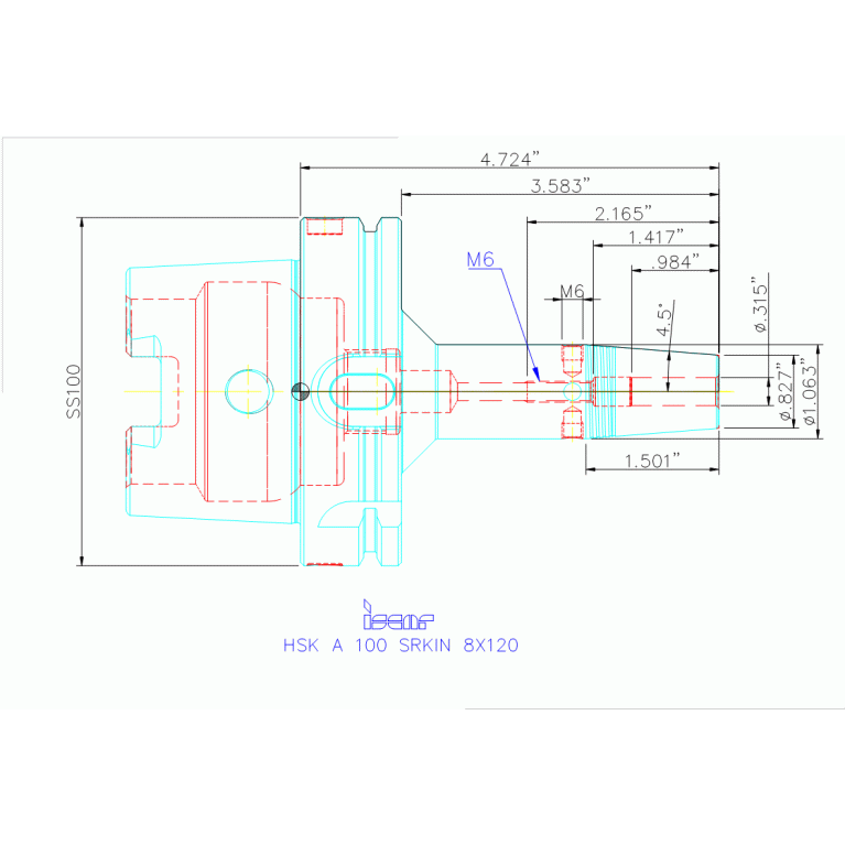 HSK A100 SRKIN8X120