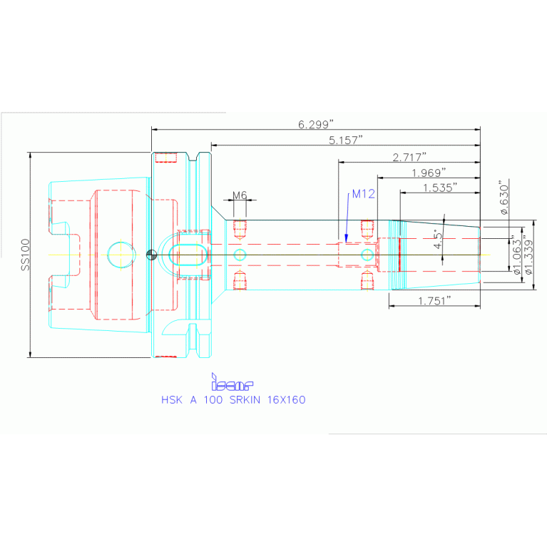 HSK A100 SRKIN16X160