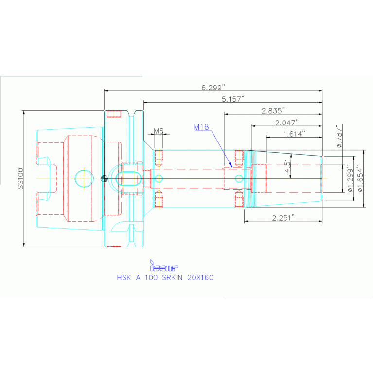 HSK A100 SRKIN20X160