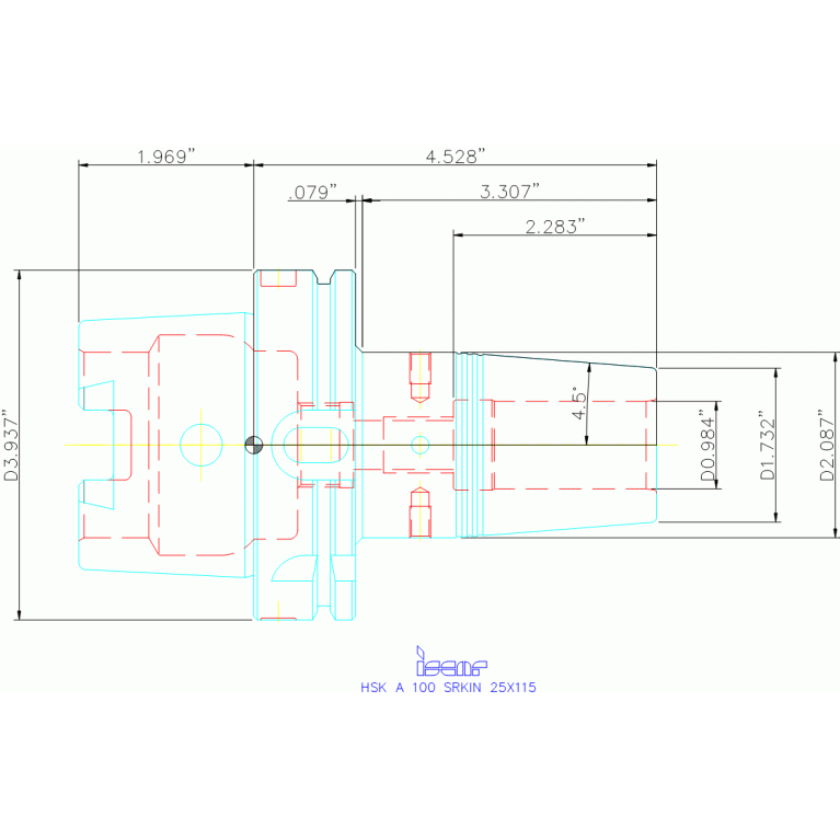 HSK A100 SRKIN25X115
