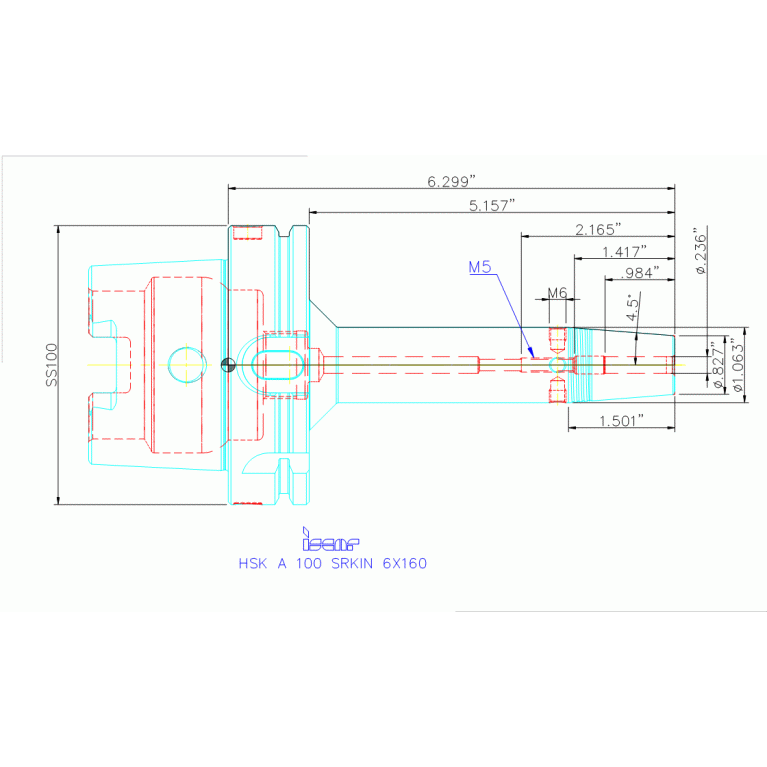 HSK A100 SRKIN6X160