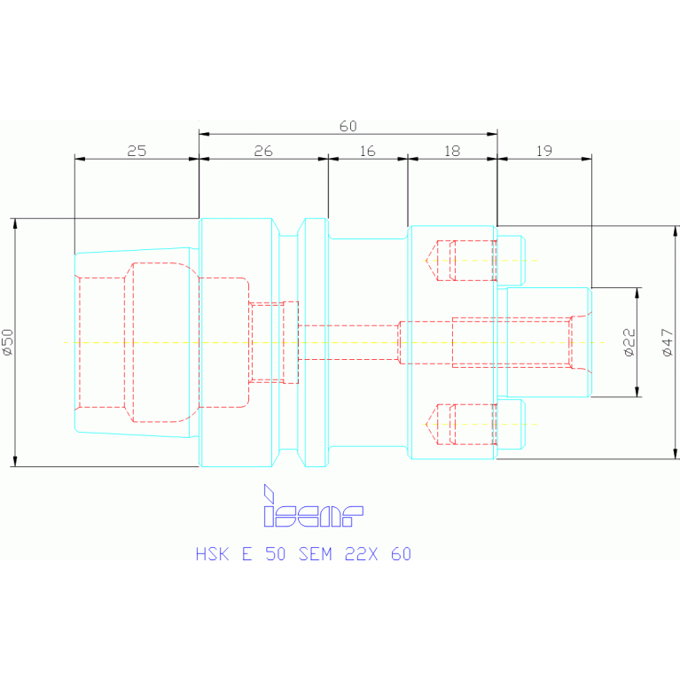 HSK E 50 SEM 22X 60
