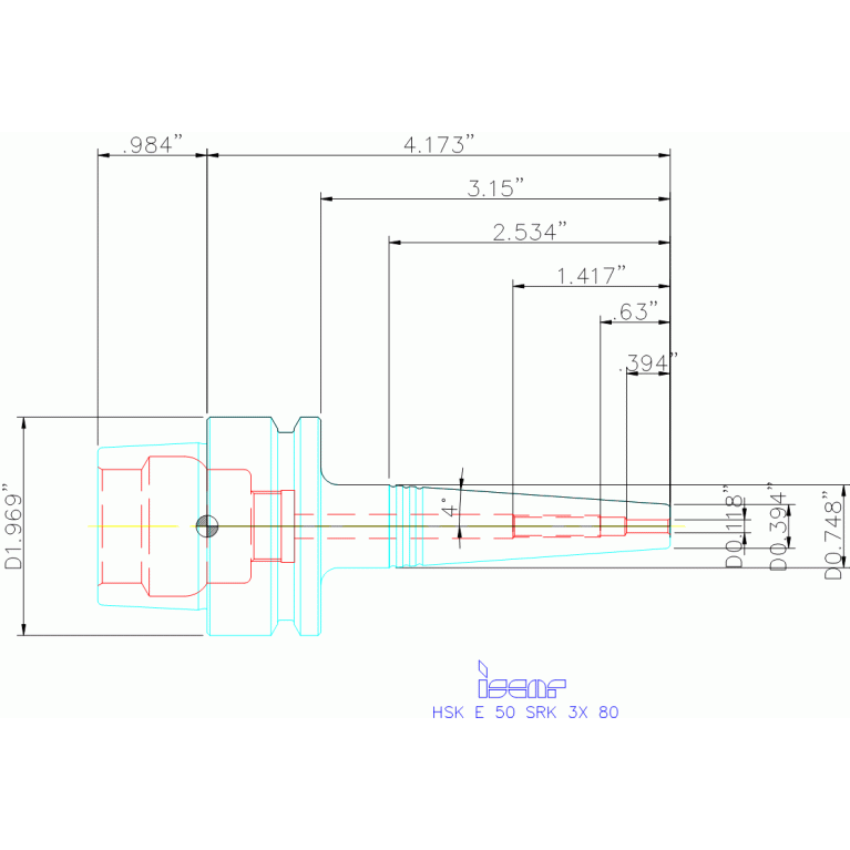 HSK E50 SRK3X80