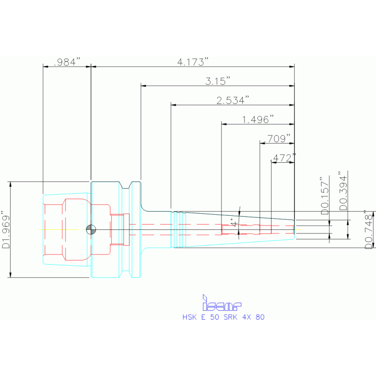 HSK E50 SRK4X80