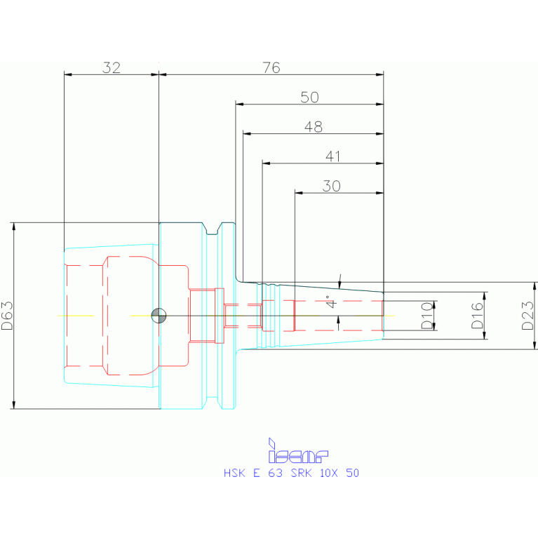 HSK E 63 SRK 10X 50
