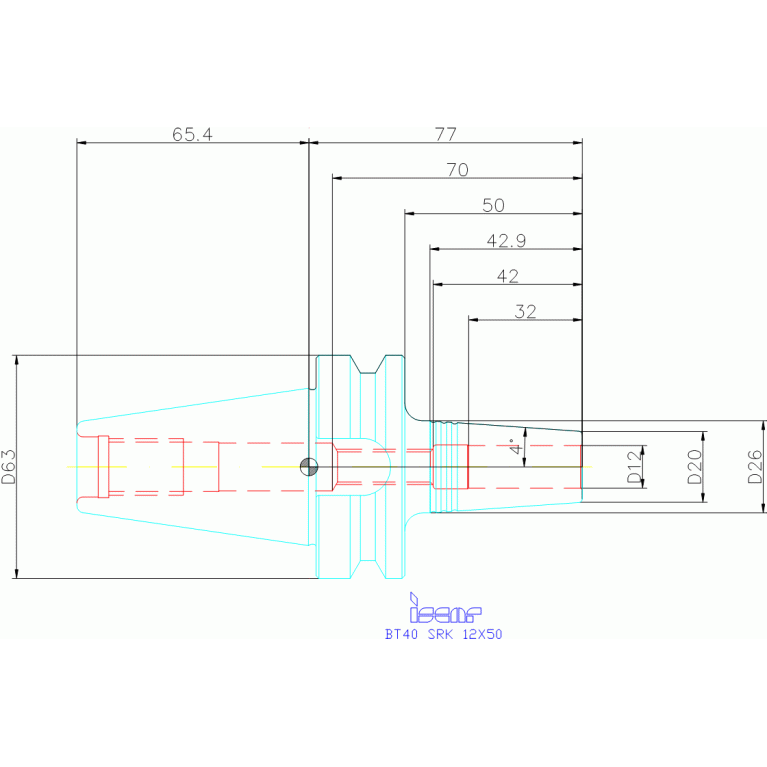 BT40 SRK 12X50