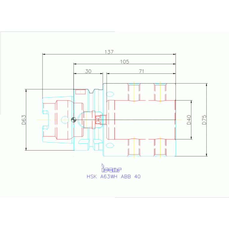 HSK A63WH-ABB-40