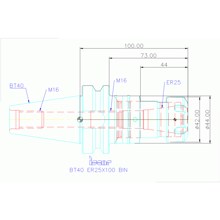 BT40 ER25X100 BIN