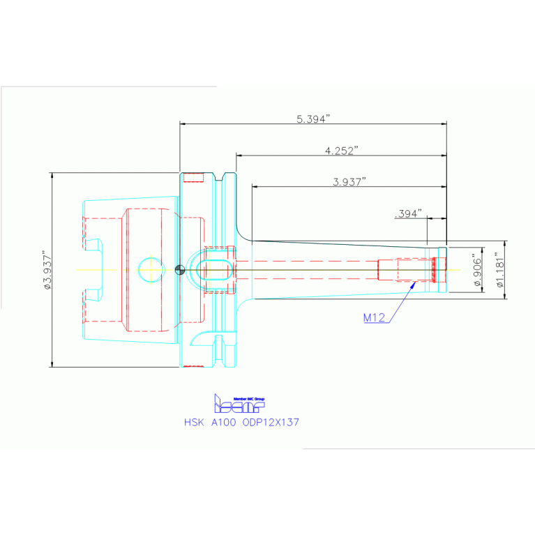 HSK A100 ODP12X137