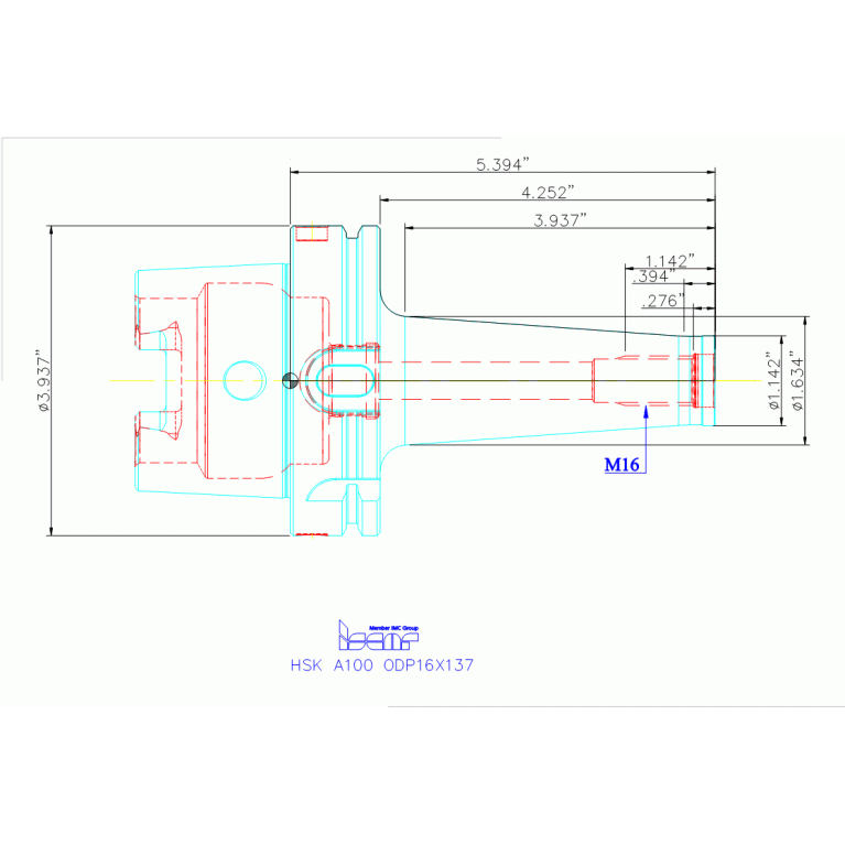 HSK A100 ODP16X137