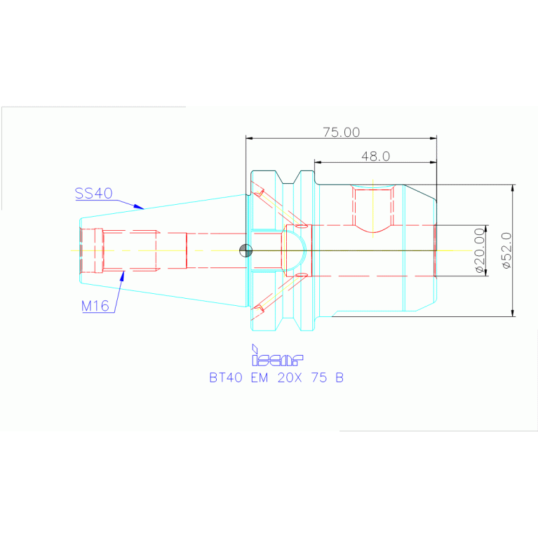 BT40 EM 20X 75 B