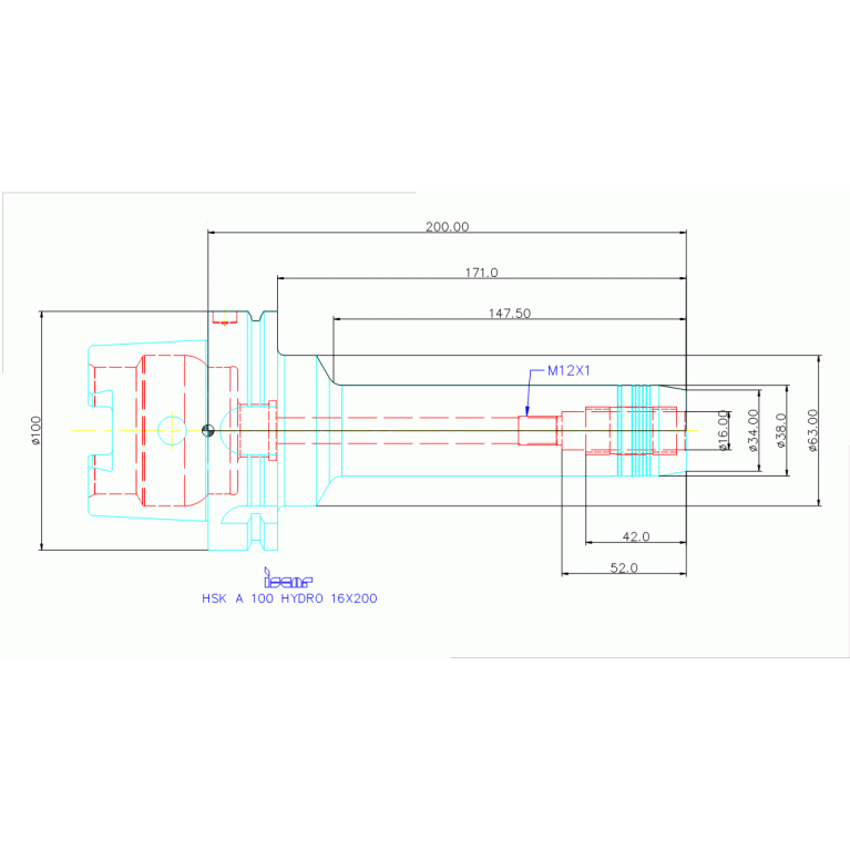 HSK A 100 HYDRO 16X200