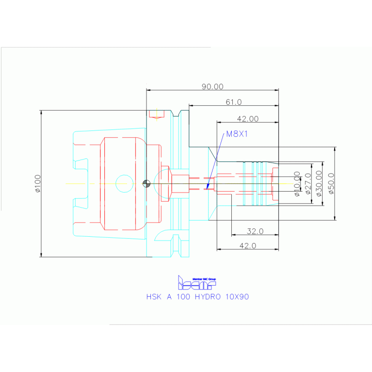 HSK A100 HYDRO 10X90
