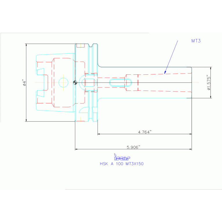 HSK A100 MT3X150