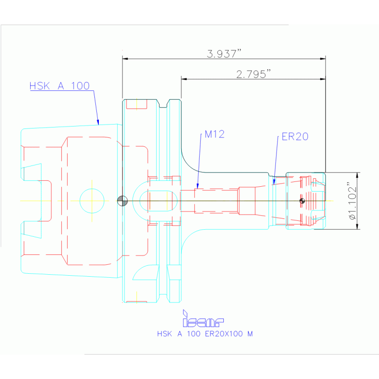 HSK A100 ER20X100M