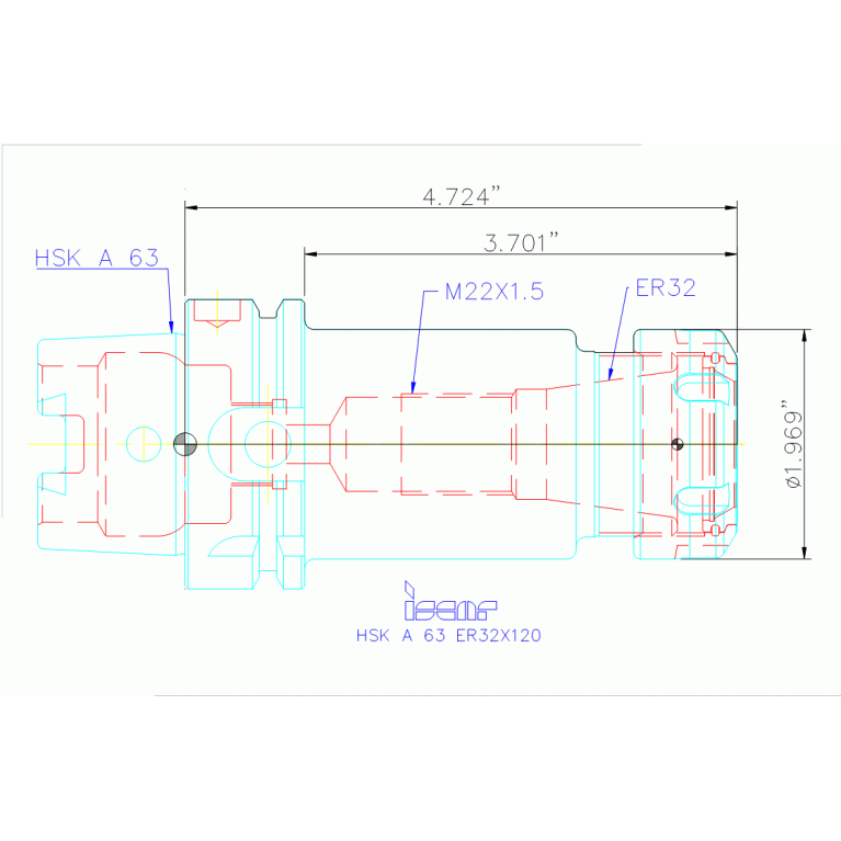HSK A63 ER32X120
