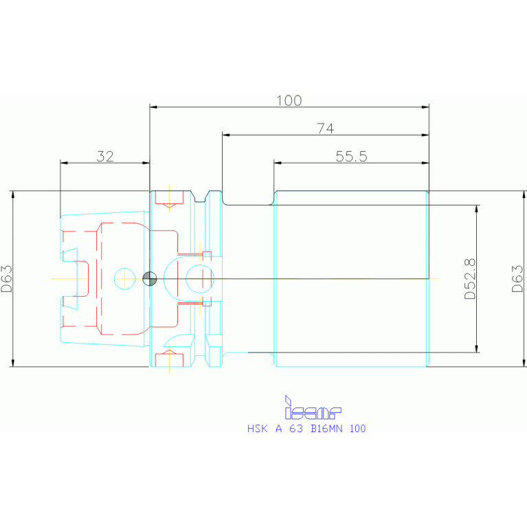 HSK A63 B16MN 100