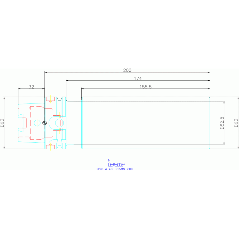 HSK A63 B16MN 200
