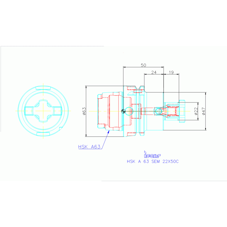 HSK A63 SEM22X50C