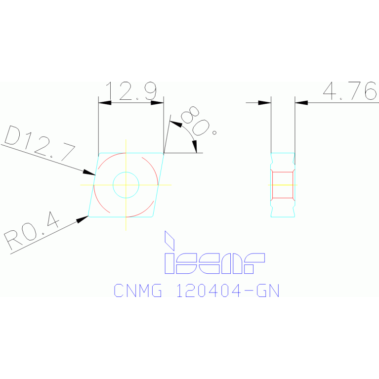 CNMG 120404-GN IC20N