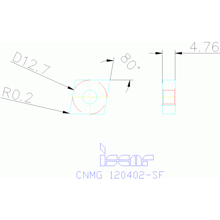 CNMG 120402-SF IC428