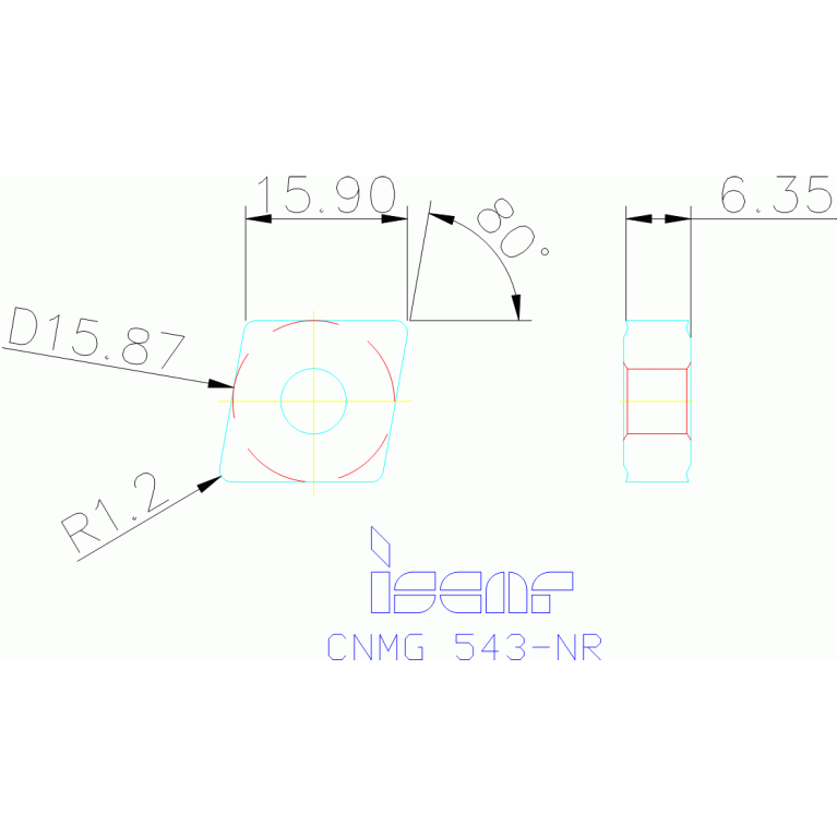 CNMG 160612-NR IC9350